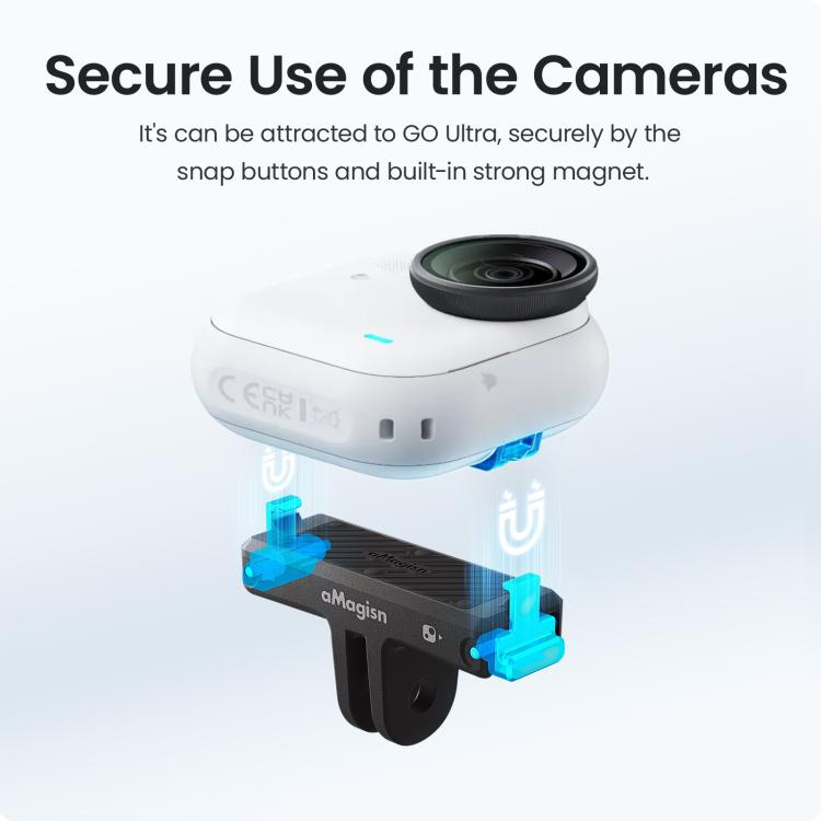 Adattatore montaggio magnetico plastica per Insta360 Go Ultra
