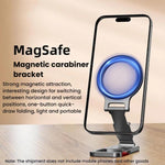 Accessorio Magsafe con clip metallica pieghevole e supporto espandibile da 1/4 per cellulari con funzione magnetica., MB015