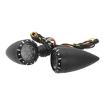 2 luci indicatori di direzione a LED per moto, ideali per retrofit.