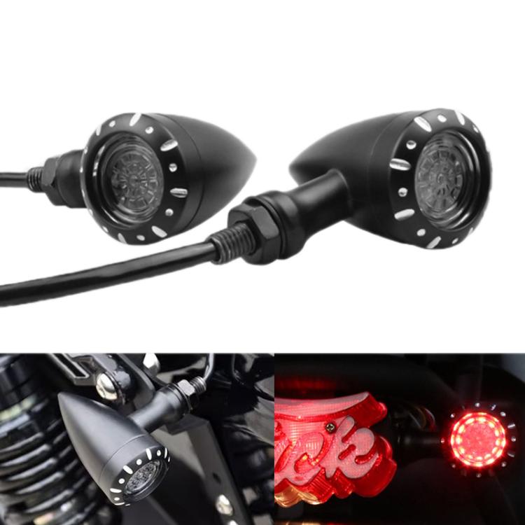 2 luci indicatori di direzione a LED per moto, ideali per retrofit.