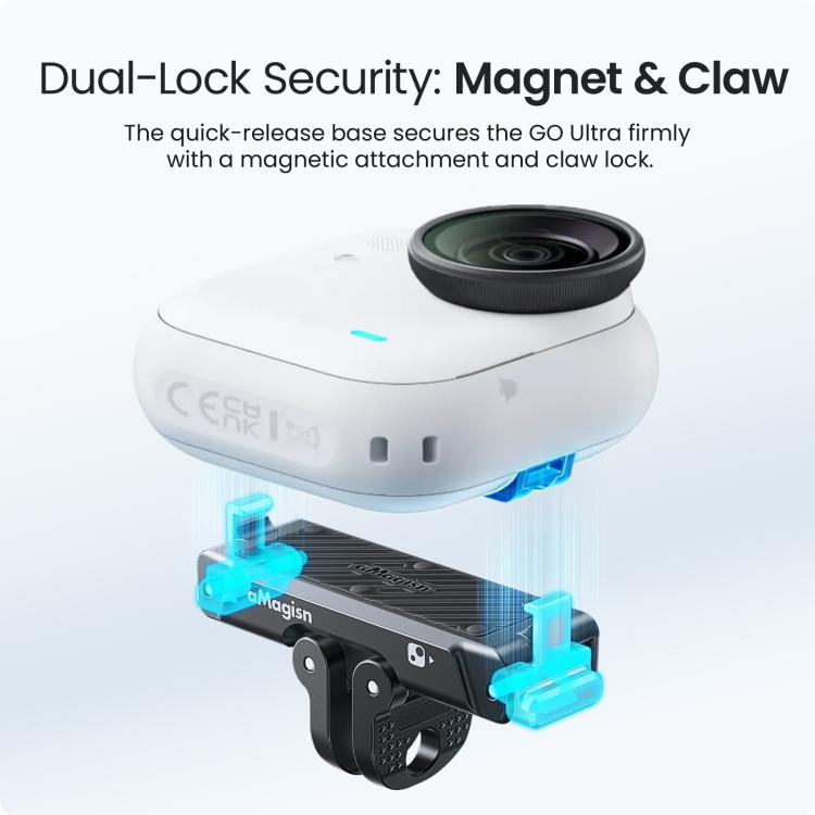 Adattatore magnetico sgancio rapido per Insta360 Go Ultra