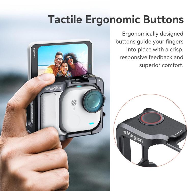 Gabbia metallica con copertura silicone per Insta360 GO Ultra