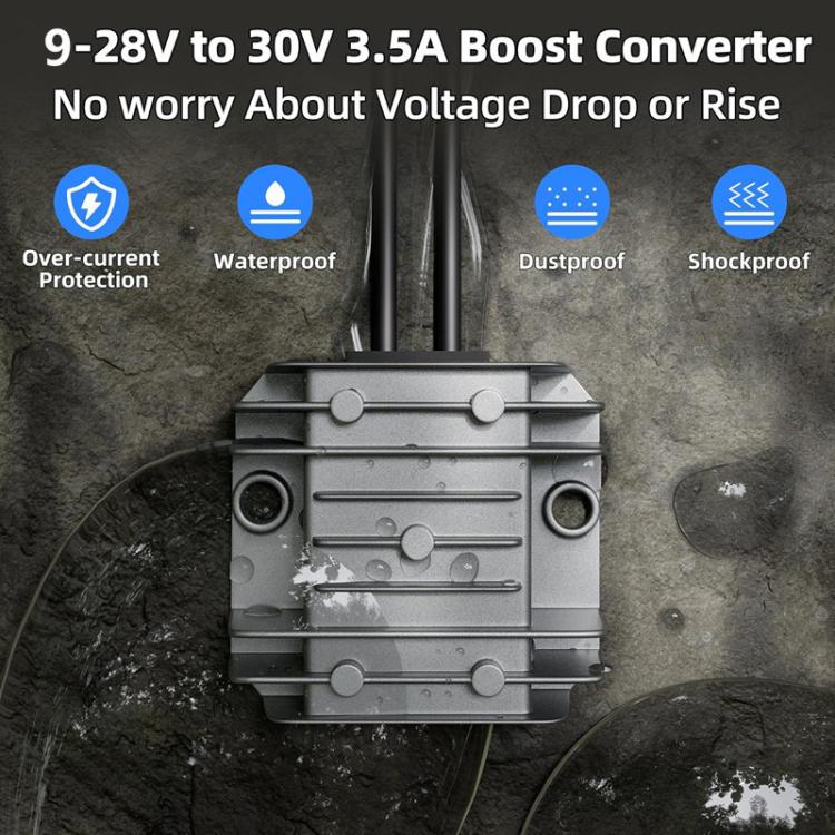 Convertitore di potenza, caricabatterie per auto, accendisigari, 12V / 24V To 30V 3.5A With 1m Car Charger