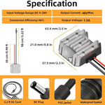 Convertitore di potenza, amplificatore di tensione, 12V / 24V To 48V 1.5A With 1m DC Cable, 12V / 24V To 48V 1.5A With 1m DC Cable Clips