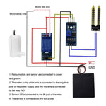 Kit fai-da-te per irrigazione automatica con pompa a rilevamento dell'umidità del terreno, 1-Way