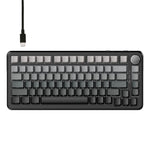 Ajazz AK820 MAX Hot-swappable Gasket 75 Mechanical Keyboard With RGB Light, Tri-mode Sea Salt Shaft V2 Side Carved Gradient Blue, Tri-mode Ice Cream Shaft Purple White Blue, Tri-mode Ice Cream Shaft Black Gray Yellow                                    ...