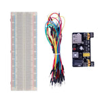 MB-102 Breadboard a 830 fori + Modulo di alimentazione + 65 cavi per breadboard