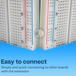MB-102 Breadboard a 830 fori + Modulo di alimentazione + 65 cavi per breadboard