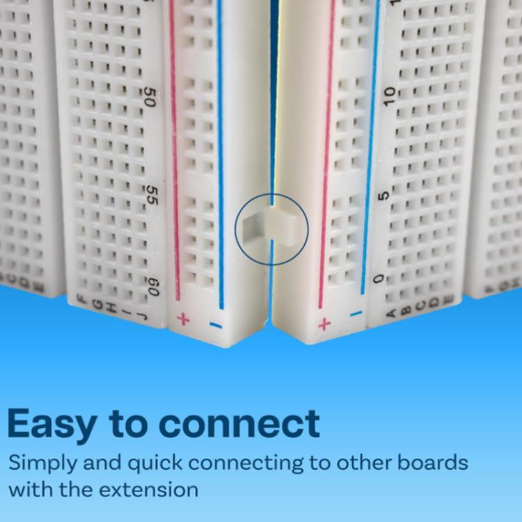 MB-102 Breadboard a 830 fori + Modulo di alimentazione + 65 cavi per breadboard