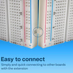 MB-102 Breadboard a 830 fori + Modulo di alimentazione + 65 cavi per breadboard