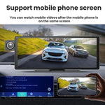 CarPlay con controllo vocale e dashcam a doppia telecamera con schermo diviso, Front Camera + Interior View, With Rear View Camera