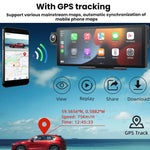CarPlay con controllo vocale e dashcam a doppia telecamera con schermo diviso, Front Camera + Interior View, With Rear View Camera