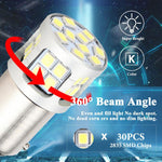 1 paio di indicatori di direzione/luci diurne/luci posteriori per auto con 30 LED, 12V-80V, 1156 Straight Pin, 1156 Crooked Pin, 1157
