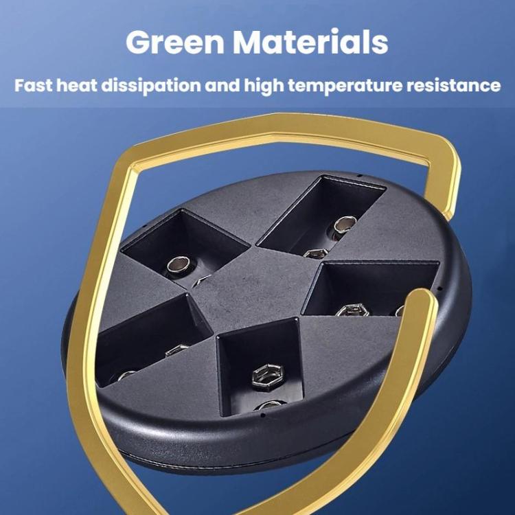 SK-C705M3 Caricabatterie intelligente a 5 slot per batterie da 9 V, base di ricarica USB per batterie Ni-MH