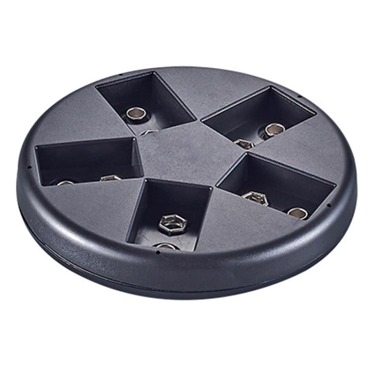 SK-C705M3 Caricabatterie intelligente a 5 slot per batterie da 9 V, base di ricarica USB per batterie Ni-MH