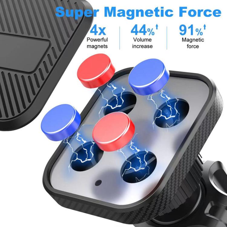 Supporto magnetico universale per telefono da fissare alla bocchetta dell'aria dell'auto, con clip e supporto per navigatore., ML-172