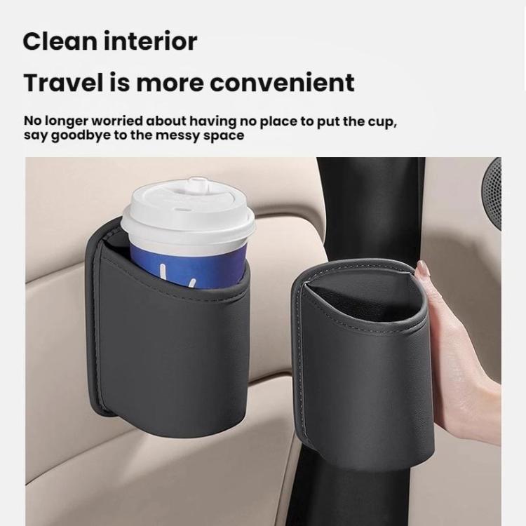 Portabicchieri per auto, borsa portaoggetti per lo schienale del sedile.