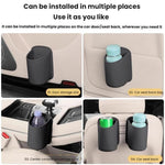 Portabicchieri per auto, borsa portaoggetti per lo schienale del sedile.