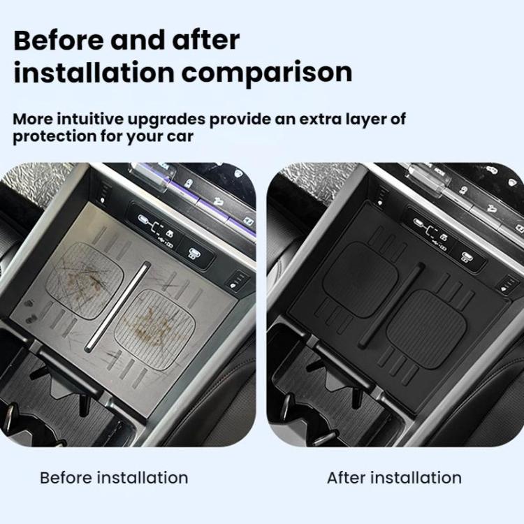 Tappetino in silicone antiscivolo e antipolvere per la ricarica wireless per Hyundai Santa Fe 2024