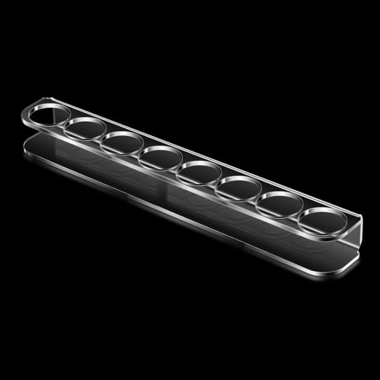Portabottiglie piccolo in acrilico a 8 fori, Single, Double