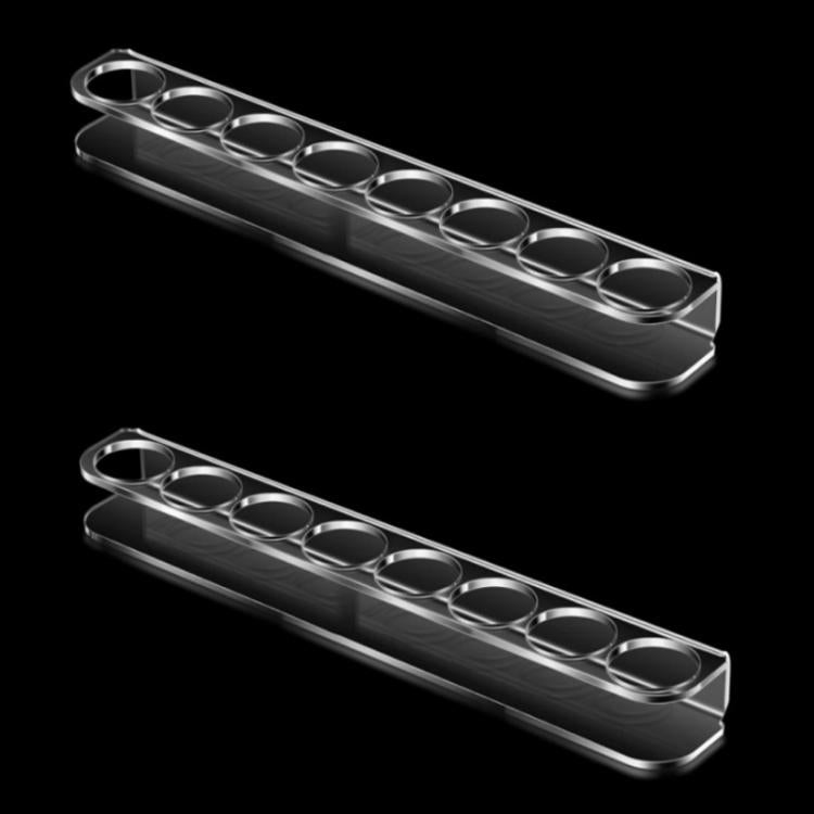 Portabottiglie piccolo in acrilico a 8 fori, Single, Double