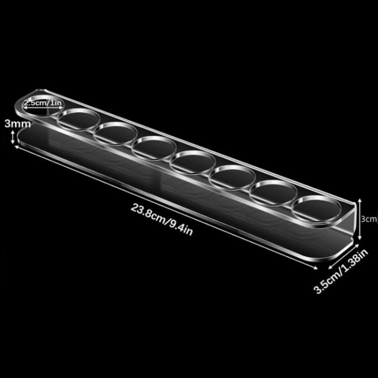 Portabottiglie piccolo in acrilico a 8 fori, Single, Double