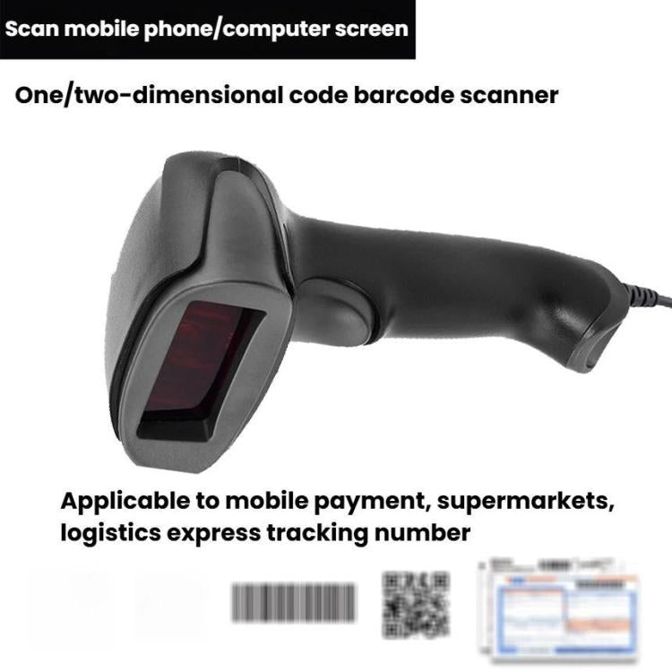 Scanner di codici a barre NETUM, scanner di codici QR per supermercati e negozi al dettaglio., Wired Red Light, Wired Laser, Wired 2D