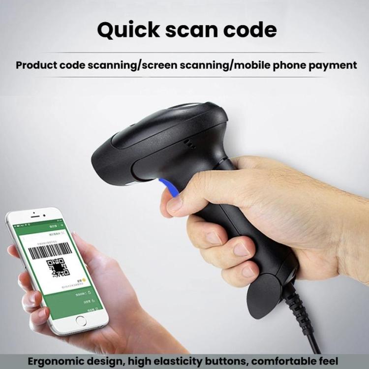 NETUM Quick QR Code Scanner Scanner di codici QR portatile per casse di supermercati, Wired 2D, Wireless 2D, Wireless 2D+Bluetooth