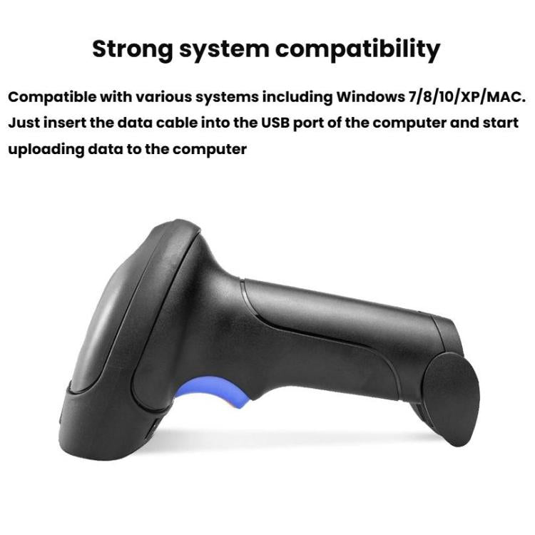 NETUM Quick QR Code Scanner Scanner di codici QR portatile per casse di supermercati, Wired 2D, Wireless 2D, Wireless 2D+Bluetooth