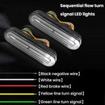 Luce freno posteriore a 60 LED DC10-80V con indicatori di direzione per moto elettriche da spiaggia e biciclette elettriche