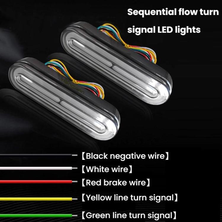 Luce freno posteriore a 60 LED DC10-80V con indicatori di direzione per moto elettriche da spiaggia e biciclette elettriche