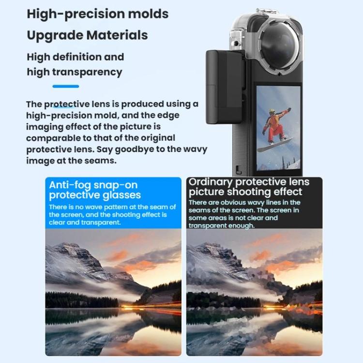 Tappo antiappannamento per obiettivo Insta360 X4