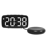 Sveglia elettronica a LED con vibrazione da comodino, Black Shell Green Light, Black Shell Blue Light, Black Shell White Light, White Shell Green Light, White Shell Blue Light, White Shell White Light