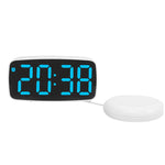 Sveglia elettronica a LED con vibrazione da comodino, Black Shell Green Light, Black Shell Blue Light, Black Shell White Light, White Shell Green Light, White Shell Blue Light, White Shell White Light