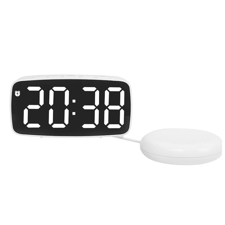 Sveglia elettronica a LED con vibrazione da comodino, Black Shell Green Light, Black Shell Blue Light, Black Shell White Light, White Shell Green Light, White Shell Blue Light, White Shell White Light