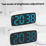 Sveglia elettronica a LED con vibrazione da comodino, Black Shell Green Light, Black Shell Blue Light, Black Shell White Light, White Shell Green Light, White Shell Blue Light, White Shell White Light