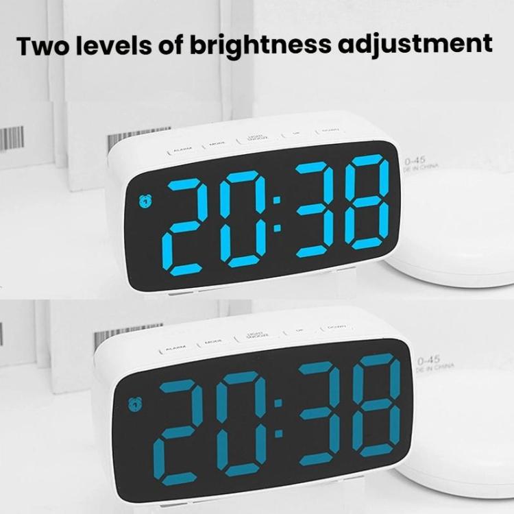 Sveglia elettronica a LED con vibrazione da comodino, Black Shell Green Light, Black Shell Blue Light, Black Shell White Light, White Shell Green Light, White Shell Blue Light, White Shell White Light