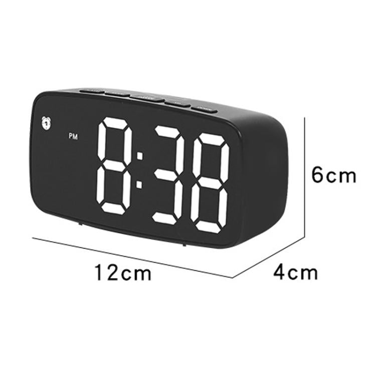 Sveglia elettronica a LED con vibrazione da comodino, Black Shell Green Light, Black Shell Blue Light, Black Shell White Light, White Shell Green Light, White Shell Blue Light, White Shell White Light