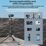 Treppiede Flymile per action camera DJI Osmo Pocket 3 / Action 4 / Insta360 X5 / GoPro, Tripod Extension, Tripod Extension with Copper Nut Adapter