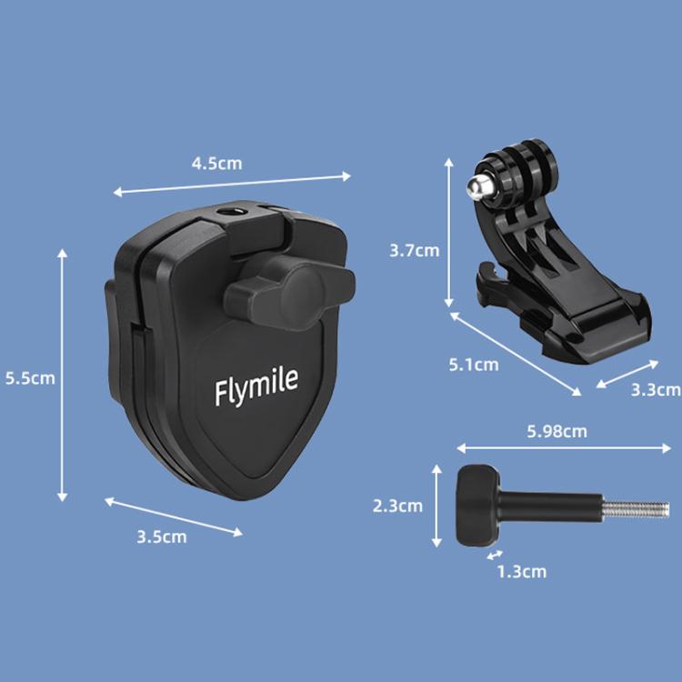 Supporto Flymile per moto da parabrezza per action camera DJI Osmo Action 5 Pro / GoPro 13