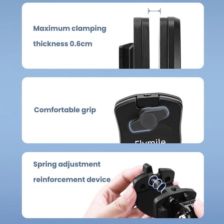 Supporto Flymile per moto da parabrezza per action camera DJI Osmo Action 5 Pro / GoPro 13