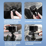 Supporto Flymile per moto da parabrezza per action camera DJI Osmo Action 5 Pro / GoPro 13