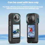 Cover protettiva in silicone antipolvere Flymile per Insta360 X4, For Insta360 X4