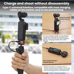 Adattatore di ricarica magnetico a sgancio rapido con doppia porta da 1/4" Flymile per DJI Osmo Pocket 3.