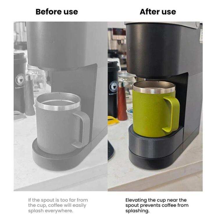 Vassoio raccogligocce extra alto anti-schizzi per macchina da caffè Keurig K-Mini, ricambio facile da installare.