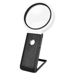 Lente d'ingrandimento da tavolo pieghevole a LED per la lettura e l'identificazione di gioielli antichi., 80mm 6X / 25X, 90mm 5X / 25X, 110mm 3.5X / 25X