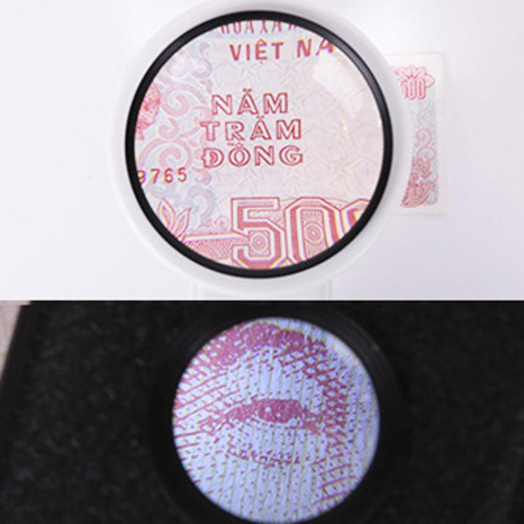 Lente d'ingrandimento da tavolo pieghevole a LED per la lettura e l'identificazione di gioielli antichi., 80mm 6X / 25X, 90mm 5X / 25X, 110mm 3.5X / 25X