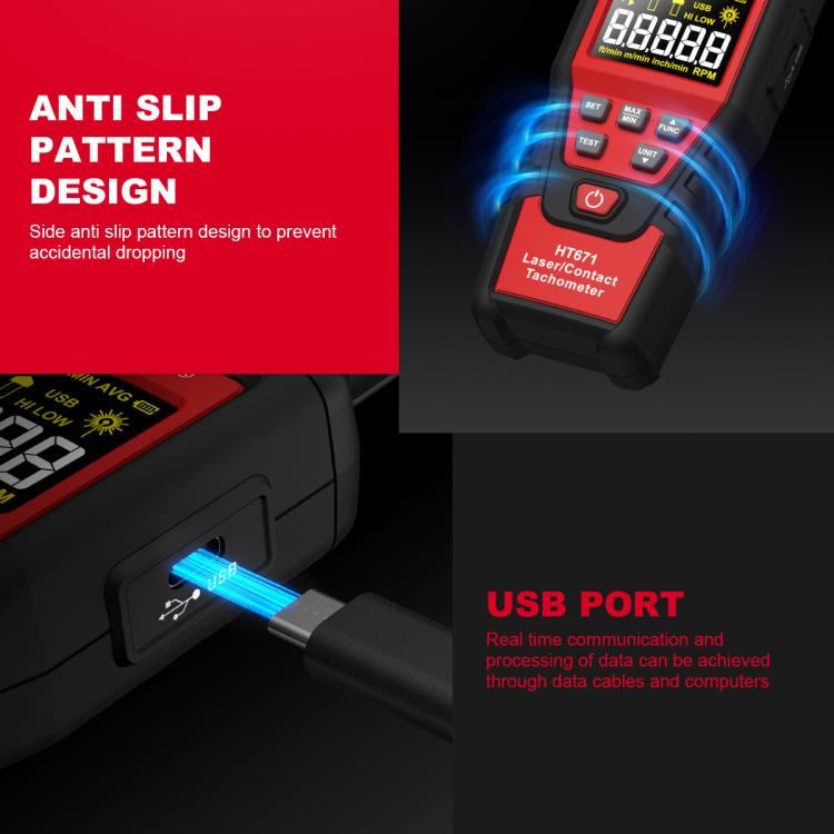 Tachimetro digitale fotoelettrico portatile HABOTEST