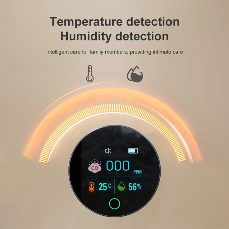 Rilevatore digitale portatile di monossido di carbonio K5S, rilevatore di temperatura e umidità, K5S