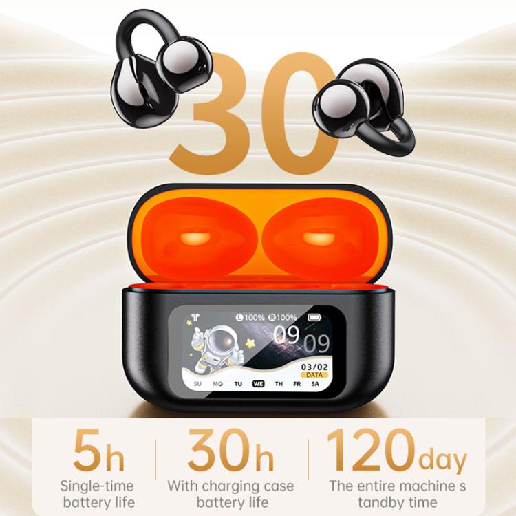 Traduttore intelligente AI in 150 lingue, auricolari Bluetooth con schermo a colori e vano di ricarica.